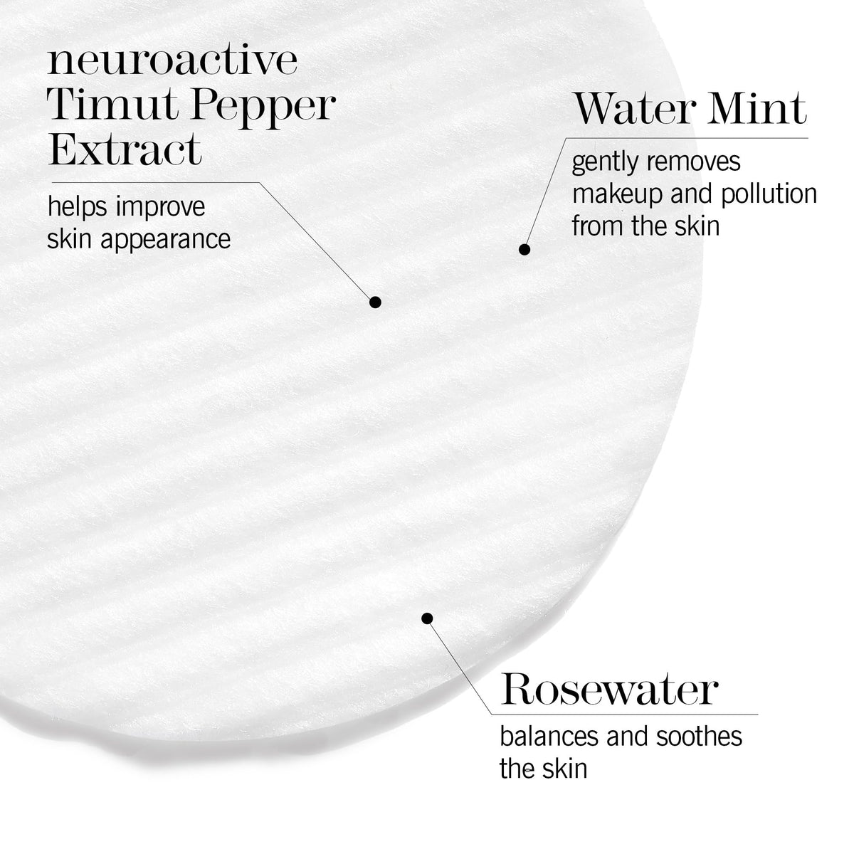 THISWORKS In Transit pads application close-up demonstrates makeup removal with ease.