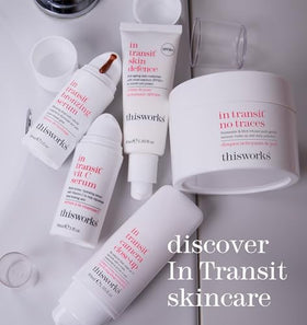 THISWORKS In Transit flat lay pack showcases compact, eco-friendly packaging.