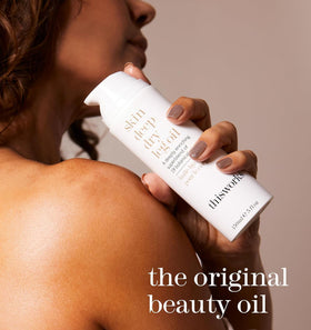 THISWORKS Skin Deep Dry Leg Oil with Evening Primrose boosts skin lipid balance.