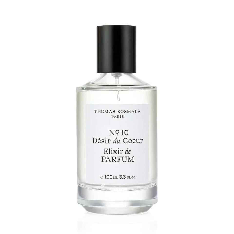 Thomas Kosmala No.10 Desir Du Coeur Elixir bottle showcasing amber-spicy profile for all genders