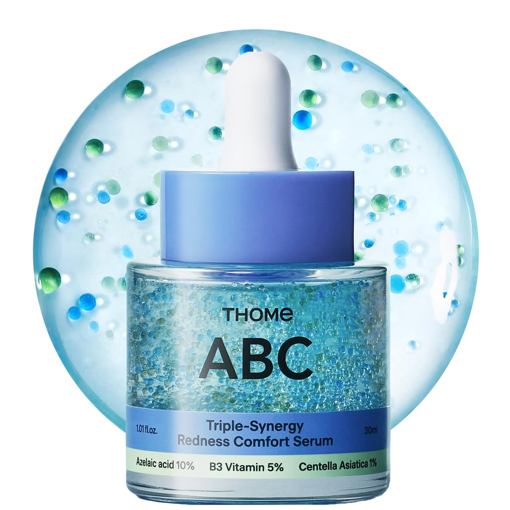 THOME ABC Serum bottle front promotes calmer, balanced skin