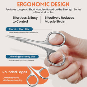 THRAU ergonomic handle design reduces fatigue during long grooming sessions
