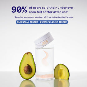 Three Ships Brighter Days eye masks close-up texture demonstrates soothing, nourishing ingredients.