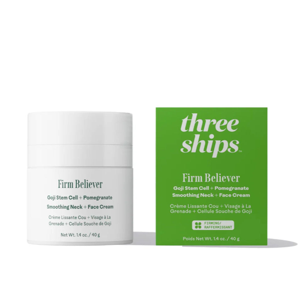 Three Ships Firm Believer neck cream bottle for deep hydration