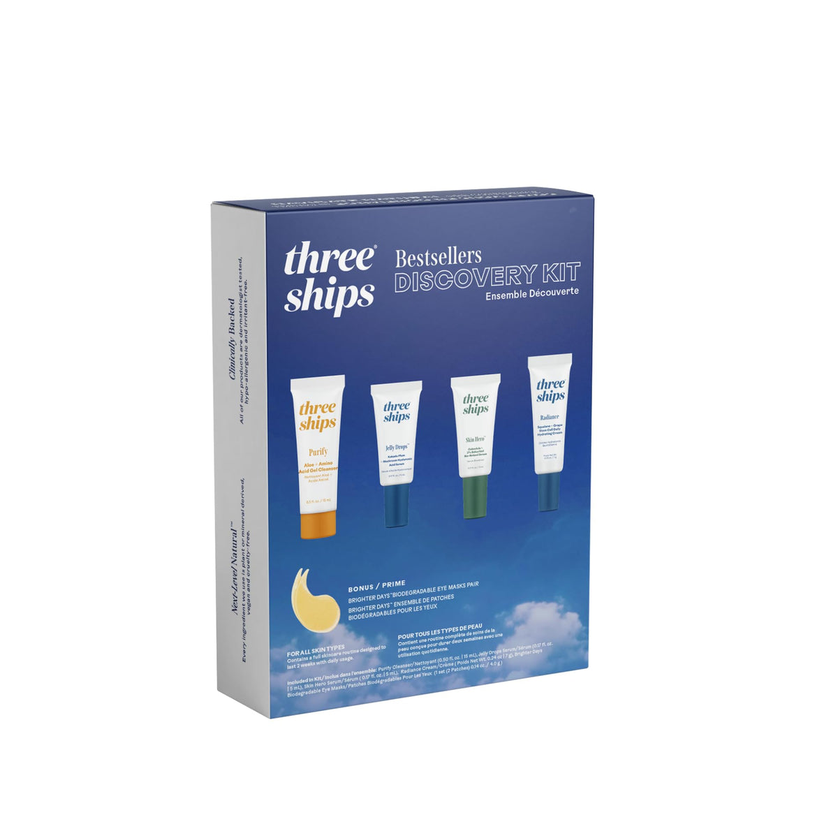 Three Ships Jelly Drops Serum hydrates with award-winning hyaluronic acid.
