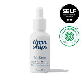 Texture swirl of Jelly Drops serum highlighting jelly consistency