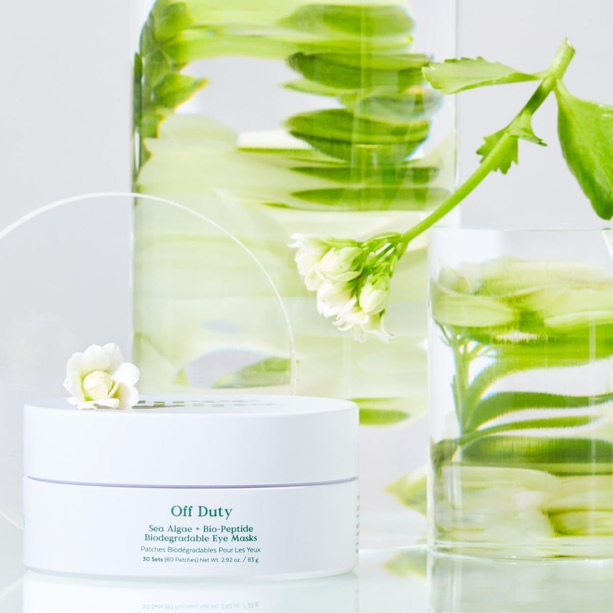 Three Ships OffDuty hydration boost benefiting the under-eye area.