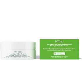 Three Ships OffDuty sea algae eye mask packaging showing eco-friendly design for sustainable care.