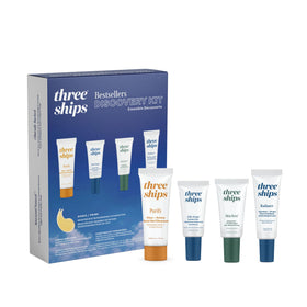 Three Ships Purify Gel Cleanser travel-size for gentle cleansing.
