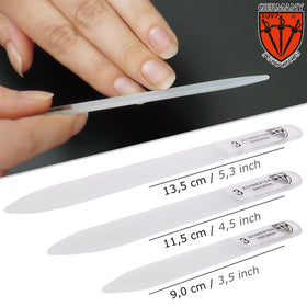3 Swords Germany durable and washable glass nail file for quick home touch-ups.