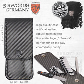 Three Swords Germany leather case in carbon grey protects tools