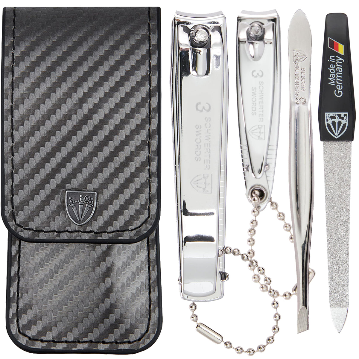 Three Swords Germany manicure tweezers for precise grooming on the go