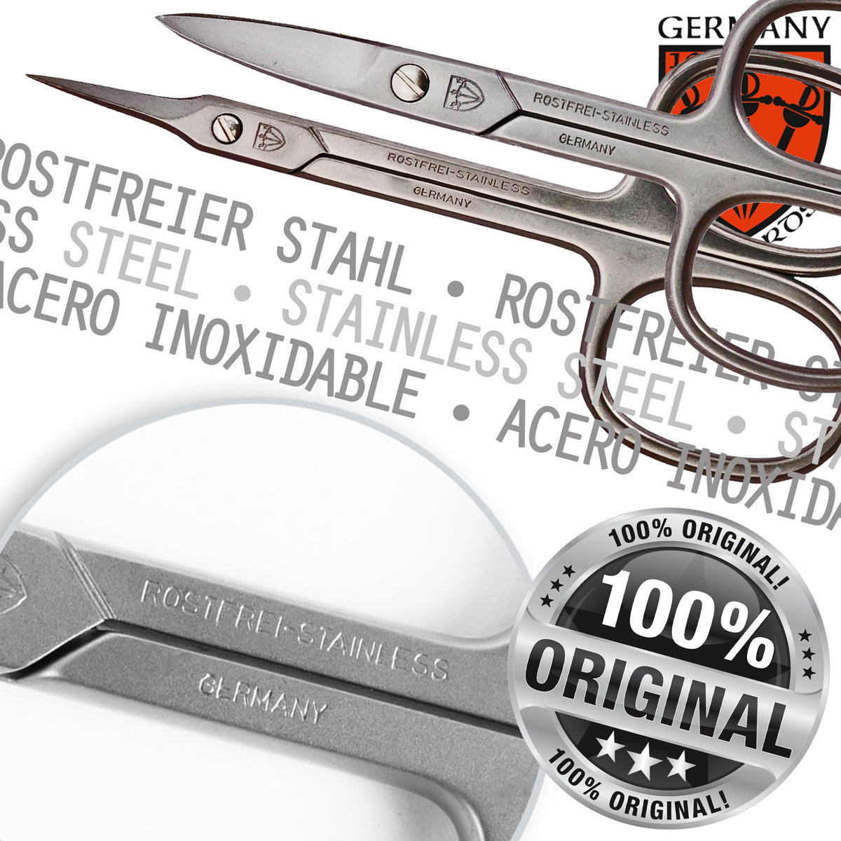 3 Swords Germany Megaset in-use during a home manicure for clean results.