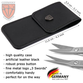 3 Swords Germany Megaset stainless steel nail scissors offer durability and sharpness.