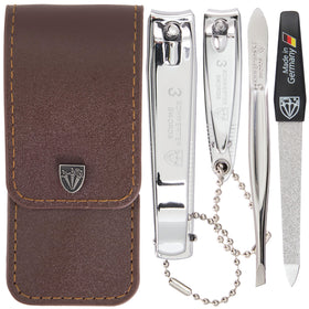 Three Swords Germany tweezers for precise grooming in a professional nail care kit