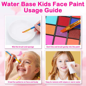 Bright washable pigments suitable for kids and adults