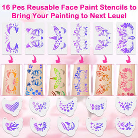 Brushes and sponges set for smooth color application