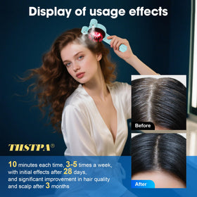 THSTPA scalp-massager acrylic glass back side view demonstrates durable design