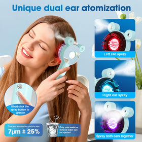 THSTPA scalp massager Type-C charging back view highlights fast charging