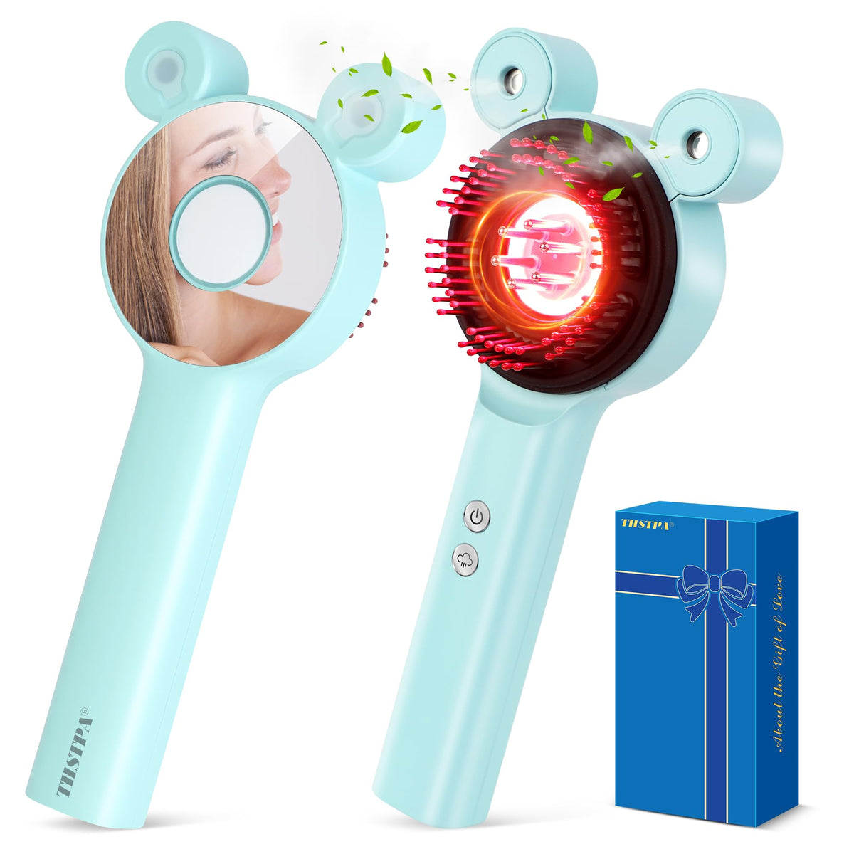 THSTPA upgraded 4-in-1 scalp massager front view showing versatile care