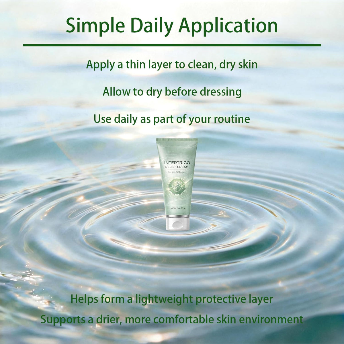 THUIOP Daily-care routine image promotes comfortable, all-day wear.