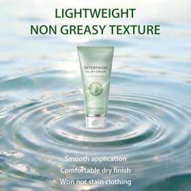 THUIOP Skin-fold dry finish image indicating non-greasy feel.