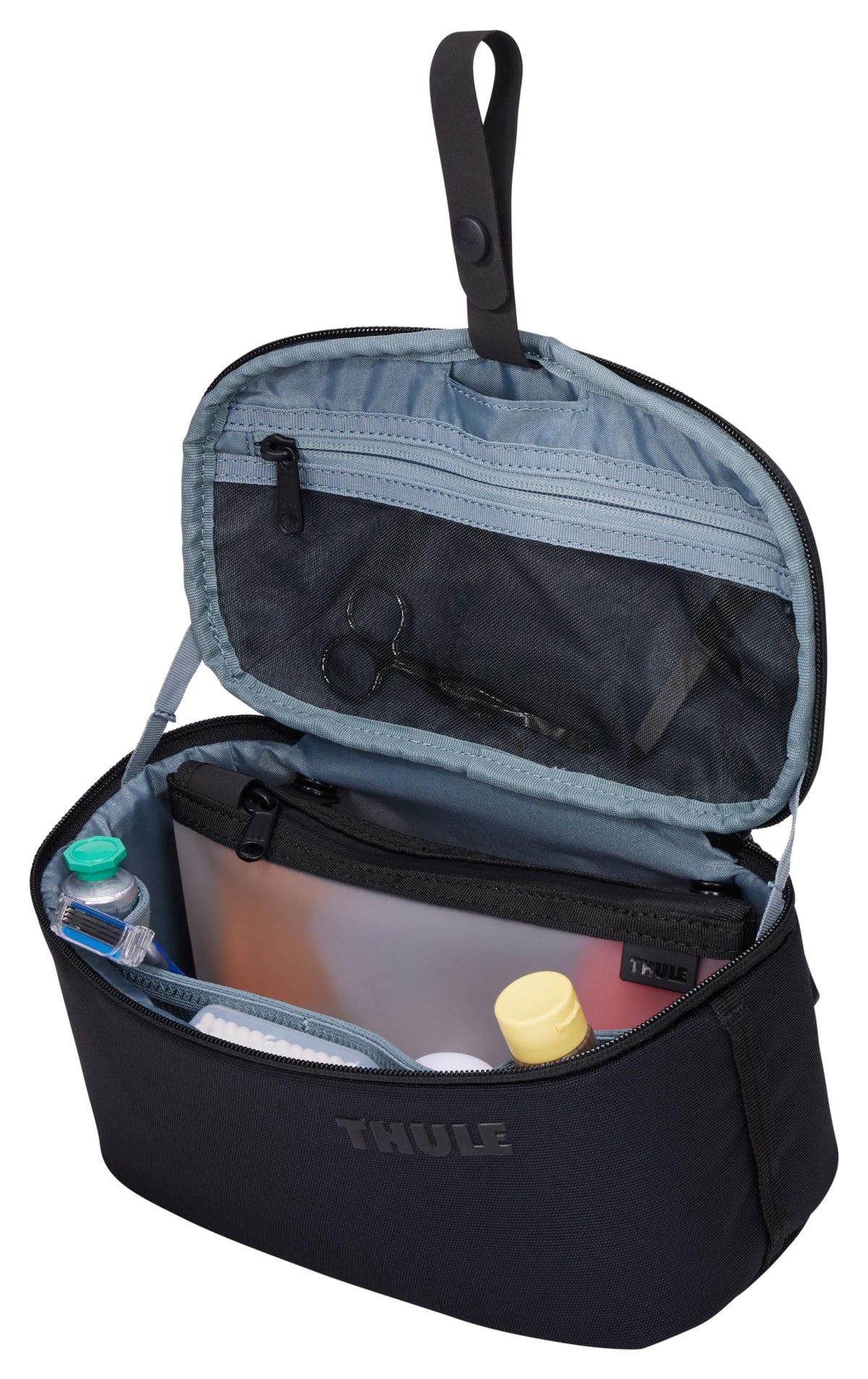 Thule Subterra 2 toiletry bag hanging strap ready to hang