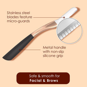 THURLADY eyebrow shaping with the dermaplane tool for neat brows