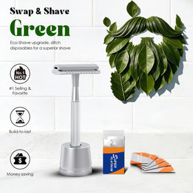 THURLADY stainless steel razor body emphasizing balance and durability.