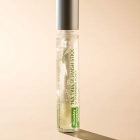 Tea Tree Blemish Stick applied to a blemish on skin