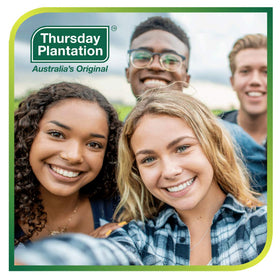 Thursday Plantation Tea Tree Face Wash Foam ingredients label highlights natural oils for gentle cleansing
