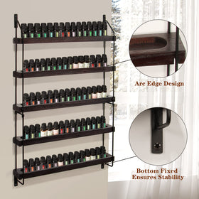 THYGIFTREE wall-mounted rack side view demonstrates space-saving design in compact rooms.