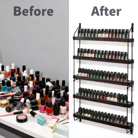 THYGIFTREE rustic display adds vintage charm while highlighting your oil collection.