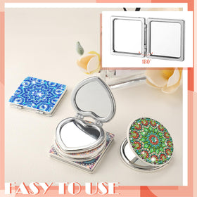 Thyle heart mirror with magnification supports quick beauty checks anywhere.