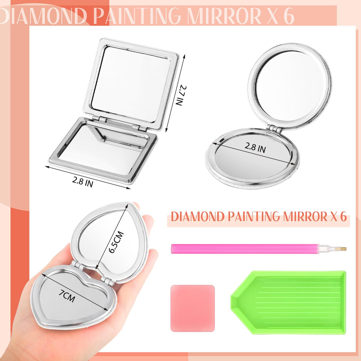 Thyle round mirror with magnification supports detailed makeup checks during routines.