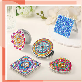 Thyle square mirror blends portability and artistry for on-the-go touch-ups.
