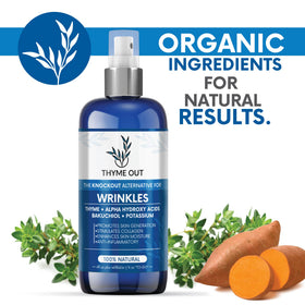 Thyme Out hydration-ready texture suggests smooth, supple skin after use.