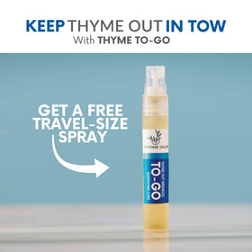 Thyme Out ingredients view highlighting thyme and bakuchiol for skin-supportive benefits.