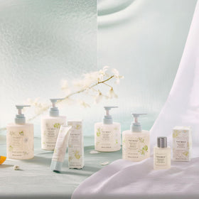 Soft-touch packaging highlights convenient dispensing during daily routines.