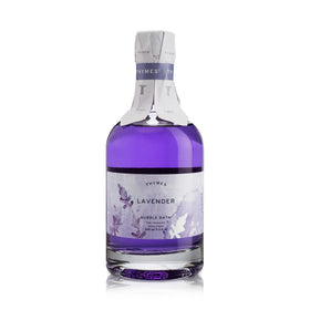 Thymes Lavender Bubble Bath bottle ready for a calming, relaxing soak