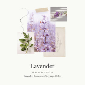 Thymes Lavender Bubble Bath closeup of lavender fragrance promoting calm ambiance