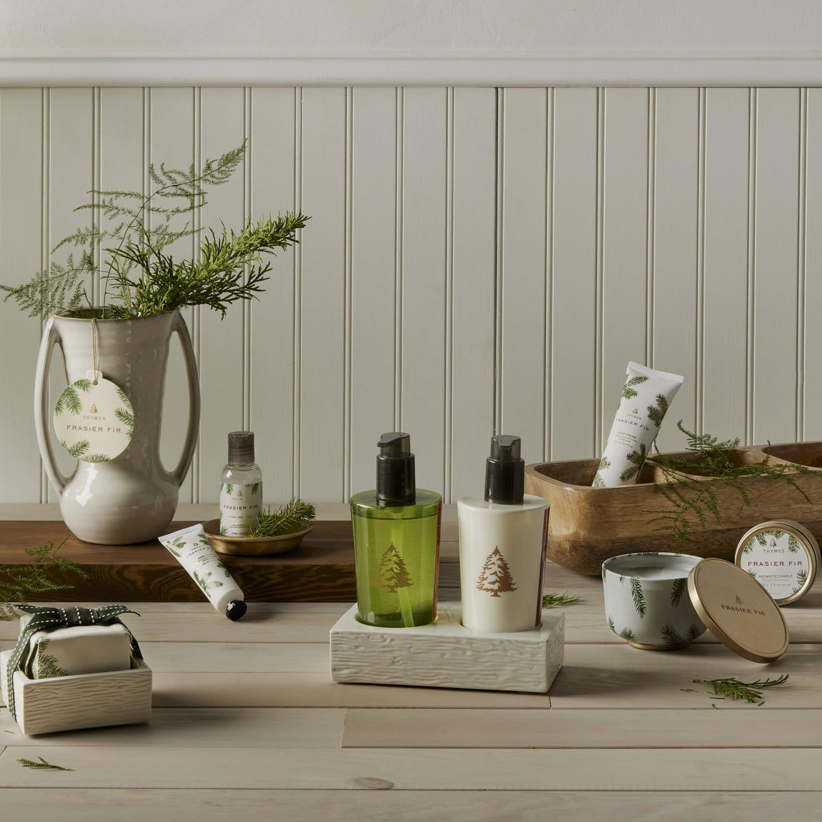 Thymes Frasier Fir packaging looks gift-ready for stocking stuffers or host gifts.