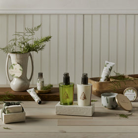 Thymes Frasier Fir packaging looks gift-ready for stocking stuffers or host gifts.