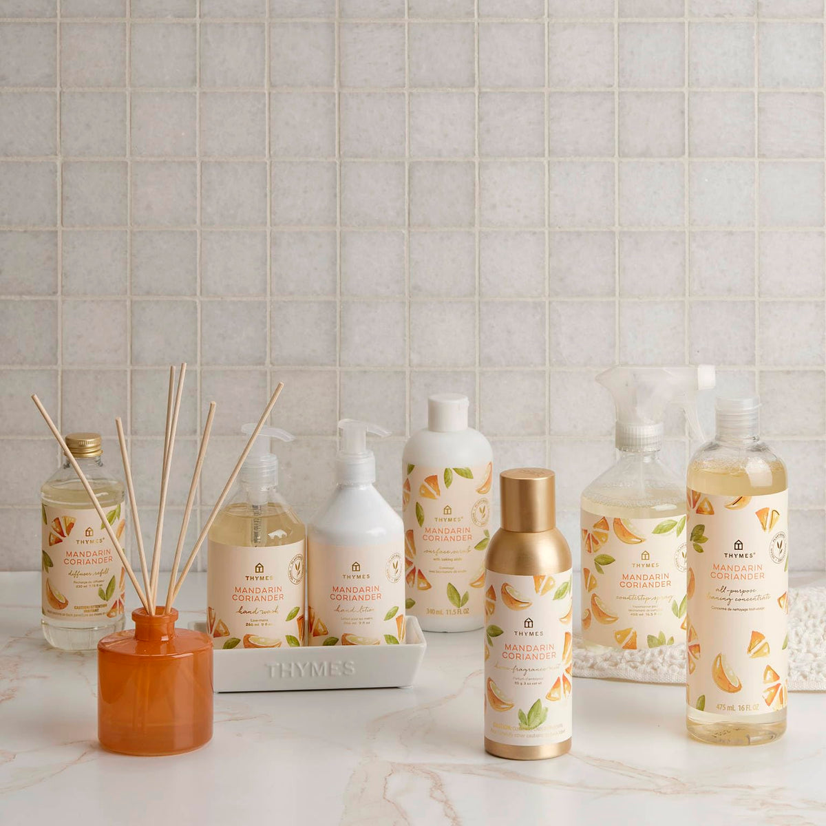 Thymes Hand Wash lather-on-hands demonstrates soothing, non-drying cleansing