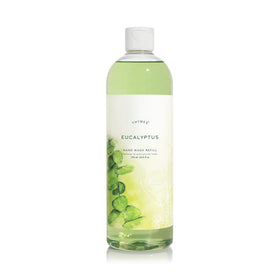 Thymes hand wash refill bottle with eucalyptus scent for refreshed hands.