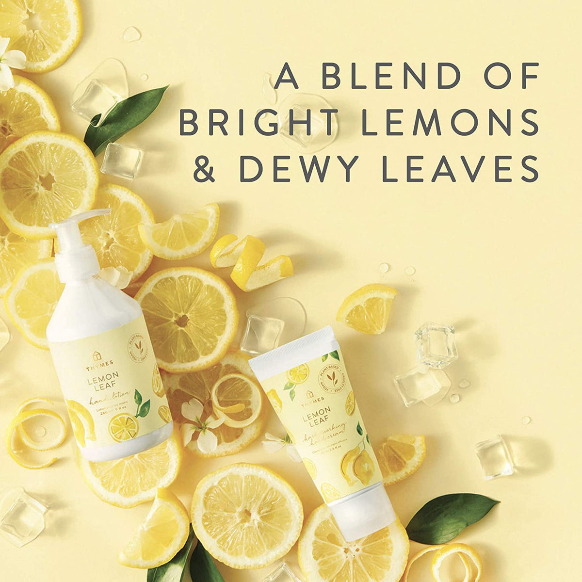 Thymes Hand Wash Refill Lemon Leaf pump for easy top-ups.