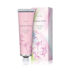 Thymes Kimono Rose hand cream bottle delivering rich hydration without greasiness for daily use
