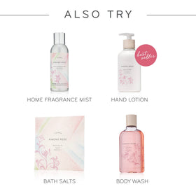 Ingredients scene for Thymes Kimono Rose showing shea butter and jasmine