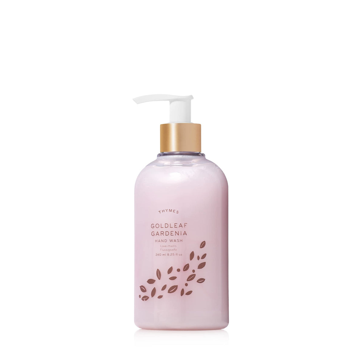 Thymes Moisturizing Hand Wash with Pump cleanses gently and hydrates hands for daily use.