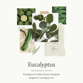 Thymes Nourishing Body Cleanser eucalyptus fragrance creates spa-like mood.